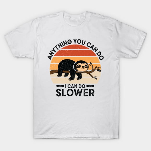 Cute Sloth Lazy Office Worker Working Sloth Statement Chill T-Shirt by Tom´s TeeStore